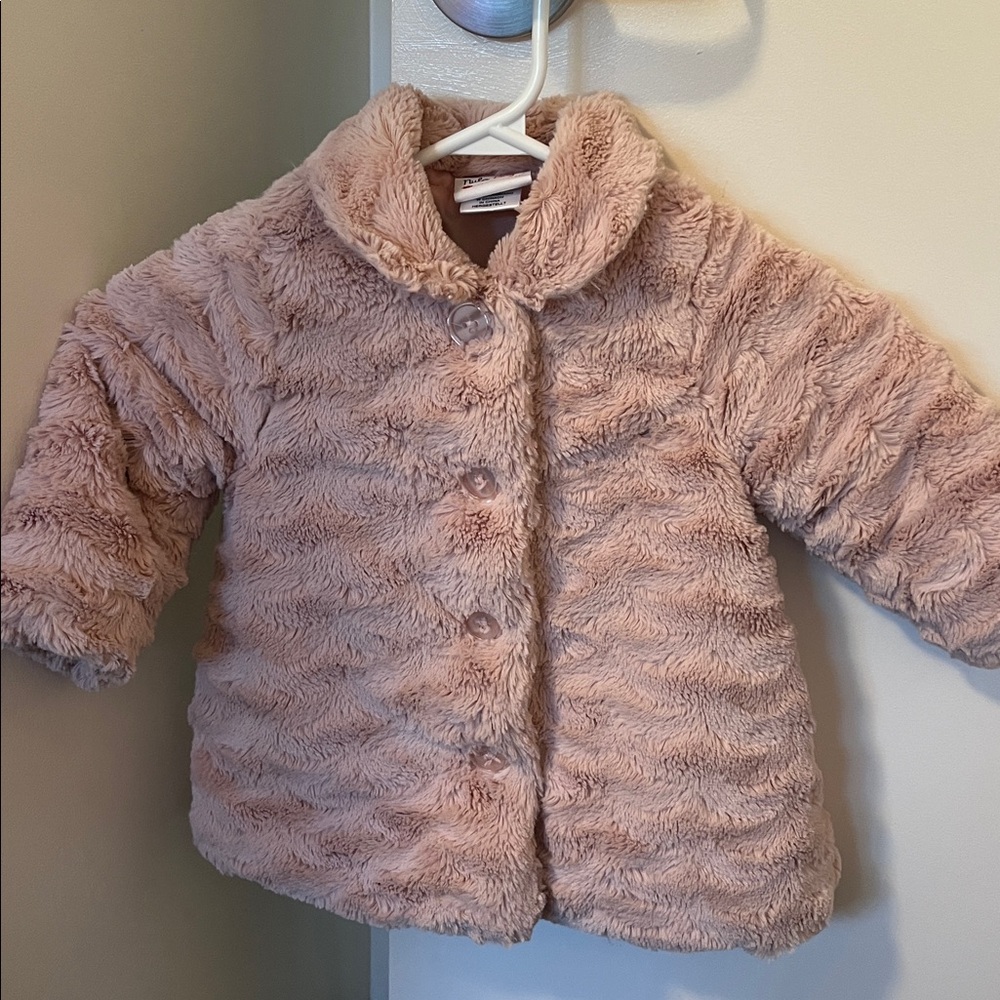 Cozy Pink Faux Fur Kids Jacket